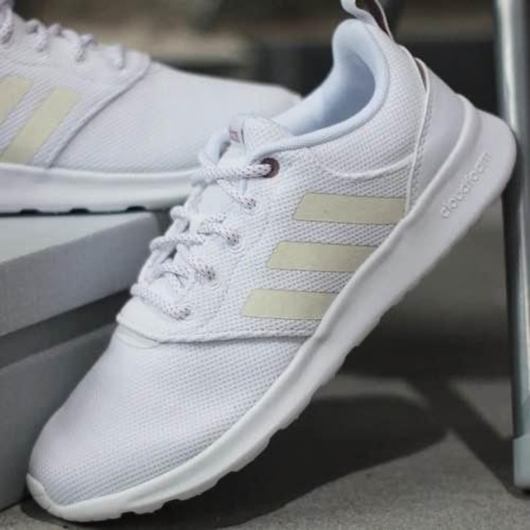 BRAND NEW women adidas qt racer 2.0 white running shoes - Picture 1 of 9